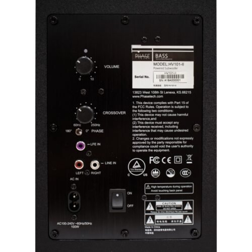 Phase Tech HV101-II Subwoofer - Image 5
